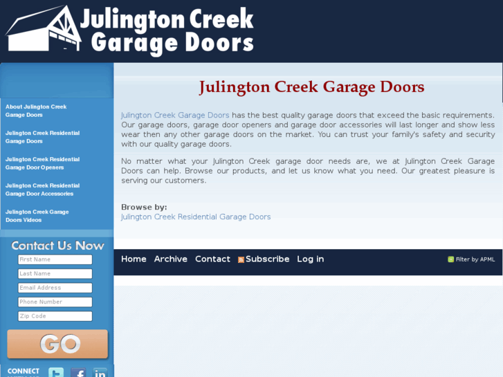 www.julingtoncreekgaragedoors.com