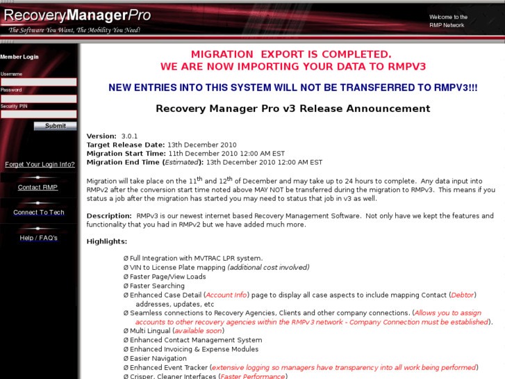 www.recoverymanagerpro.net