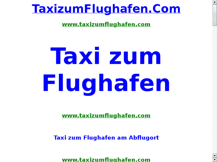 www.taxizumflughafen.com