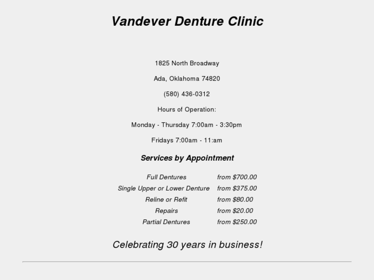 www.vandeverdentureclinic.com