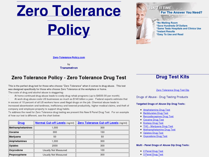 www.zero-tolerance-policy.com