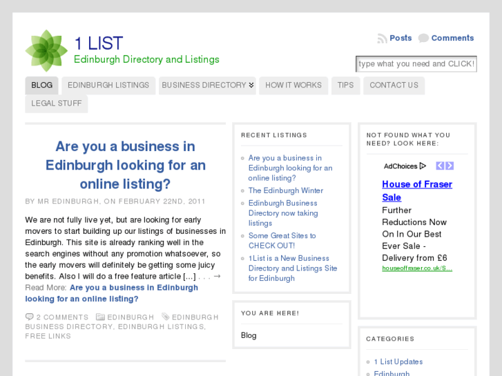 www.1list.co.uk