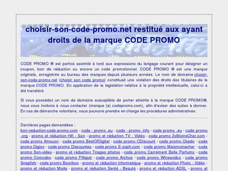 www.choisir-son-code-promo.net