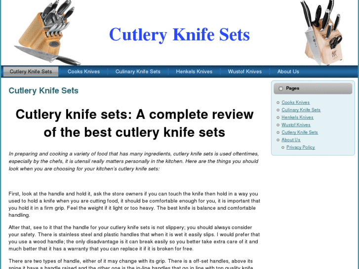 www.cutleryknifesetssite.com