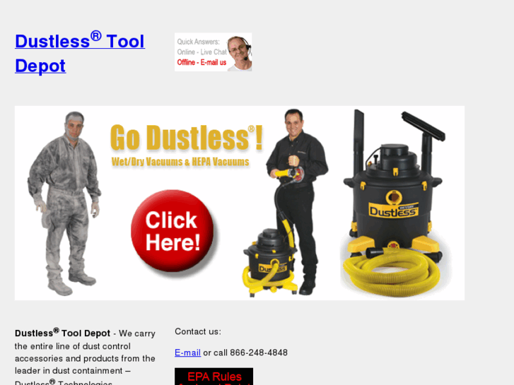 www.dustlesstooldepot.com