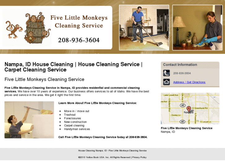www.fivelittlemonkeyscleaningservice.com