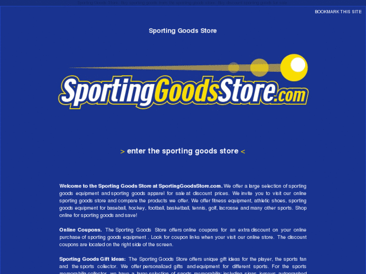 www.sportinggoodsstore.com