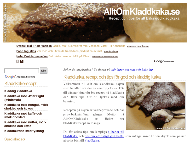 www.alltomkladdkaka.se