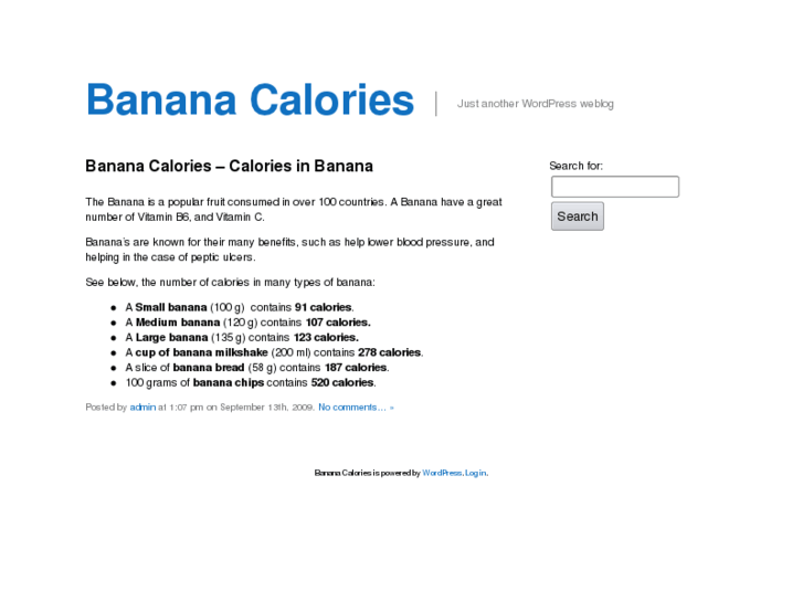 www.bananacalories.net