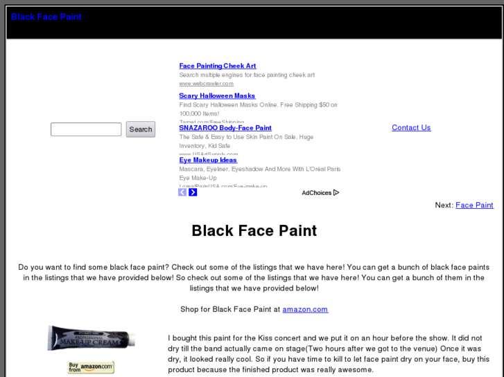 www.blackfacepaint.com