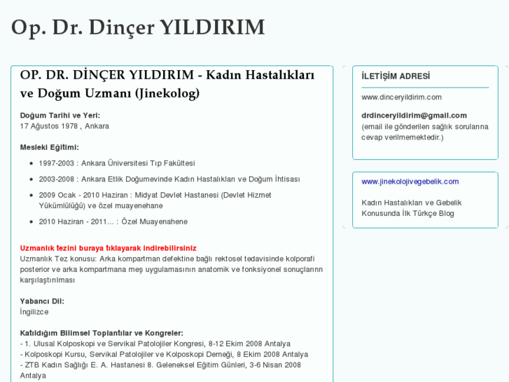 www.dinceryildirim.com