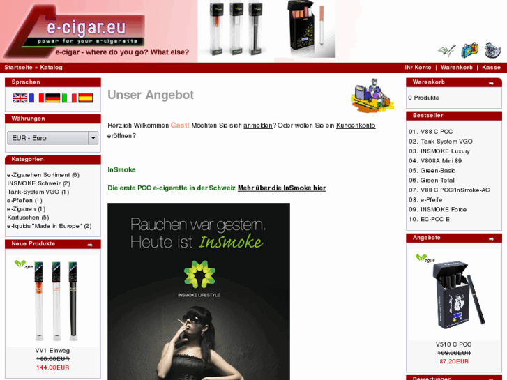 www.e-cigarettes.ch