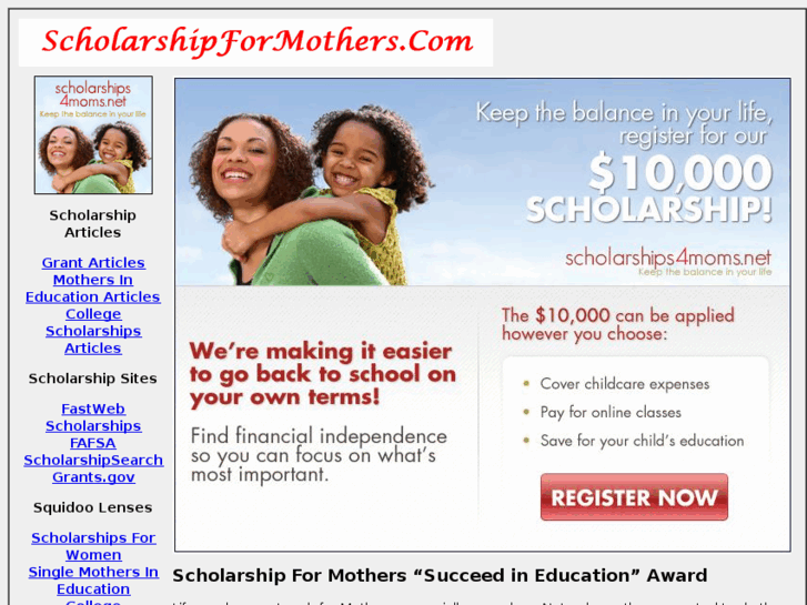 www.scholarshipformothers.com