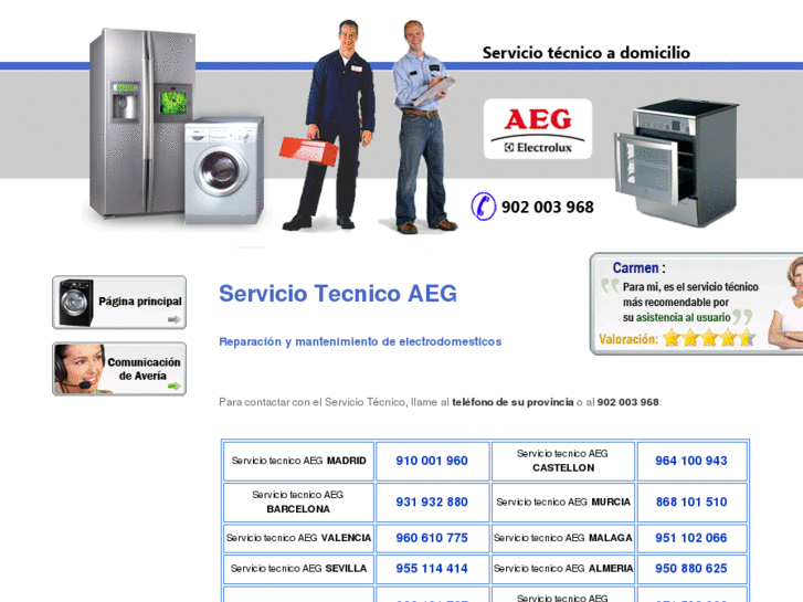 www.servicio-tecnicoaeg.es