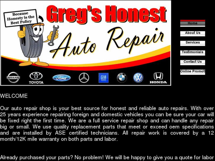 www.gregshonestauto.com