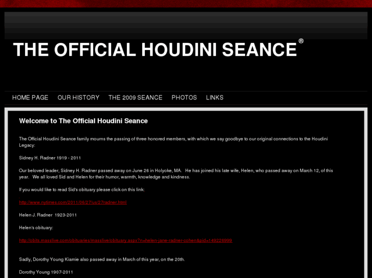 www.theofficialhoudiniseance.com