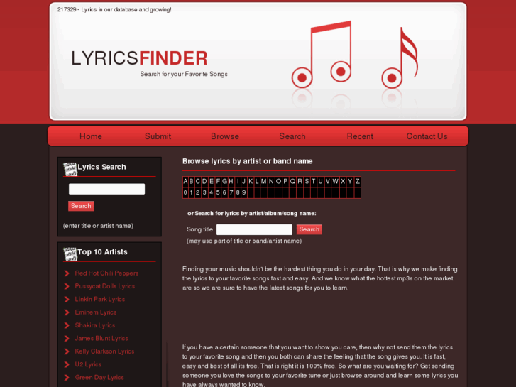 www.iwantmylyrics.com