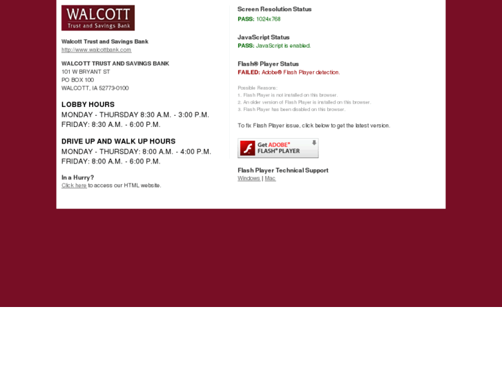 www.walcottbank.com