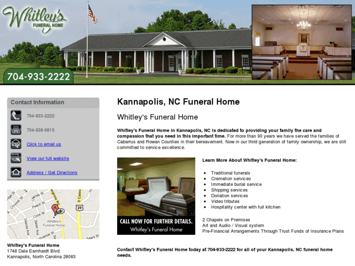 www.whitleysfuneralhomekannapolis.com