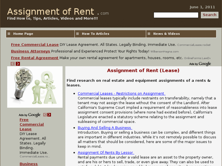 www.assignmentofrent.com