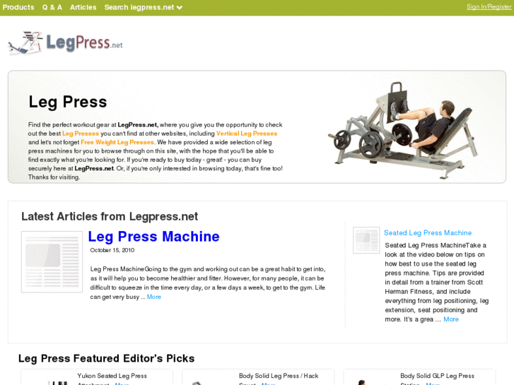 www.legpress.net