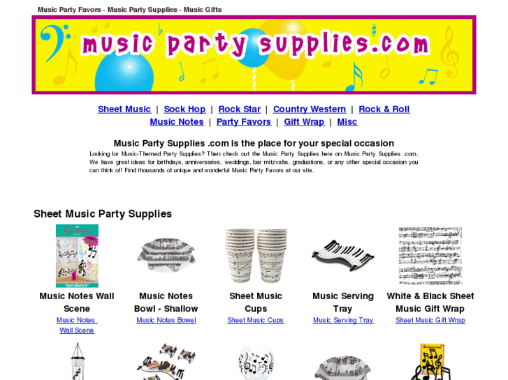 www.musicpartysupplies.com