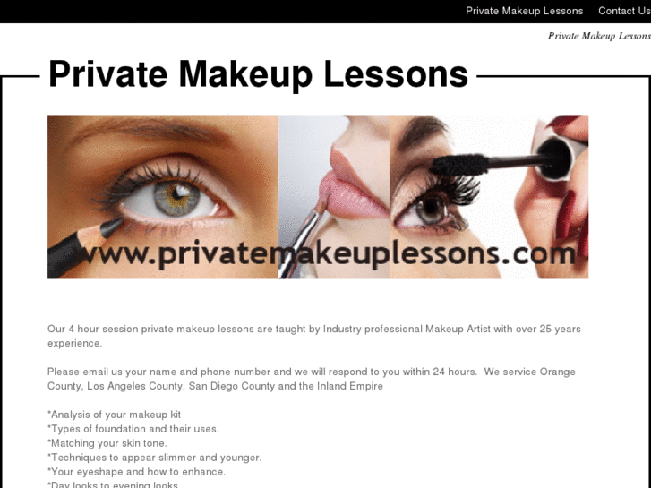 www.privatemakeuplessons.com