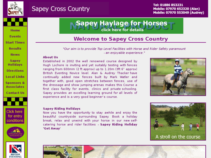 www.sapeycrosscountry.co.uk