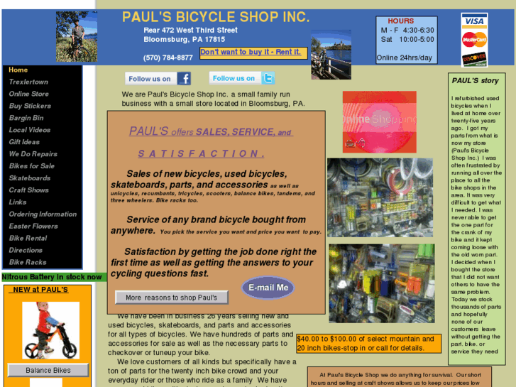 www.paulsbicycleshop.com