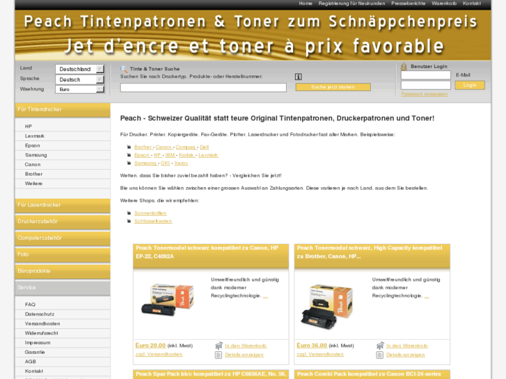 www.peach-tintenpatronen.de