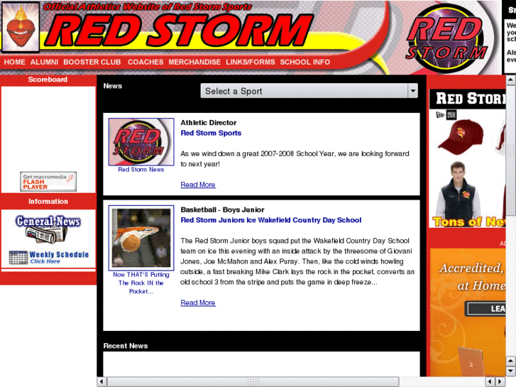 www.redstormsports.net