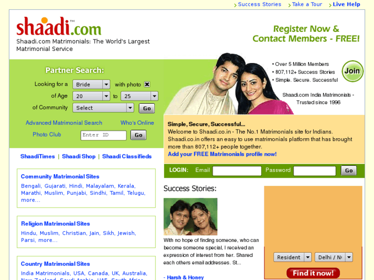 www.shaadi.co.in