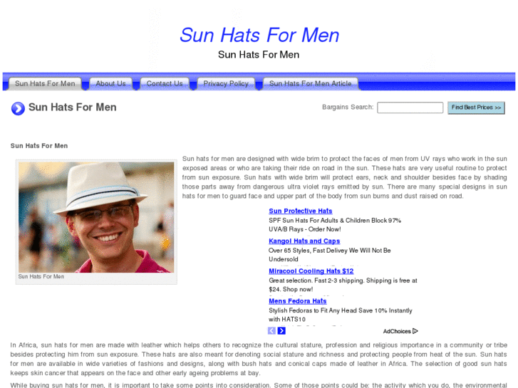 www.sunhatsformen.org