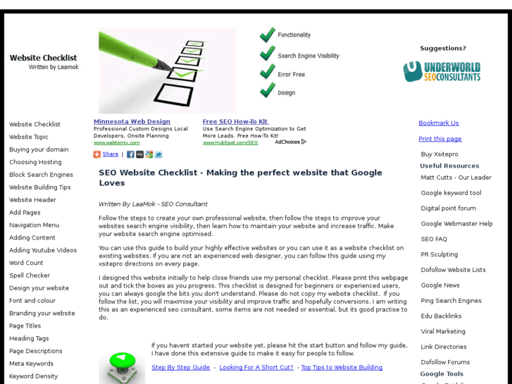 www.website-checklist.net
