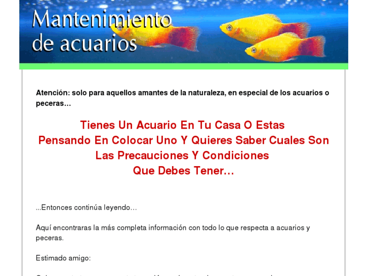 www.mantenimientoacuario.com