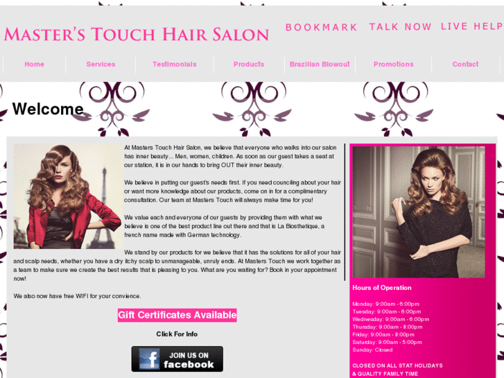 www.masterstouchhairsalon.com