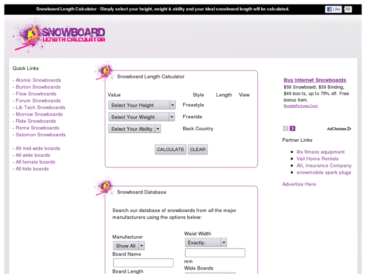 www.snowboardlengthcalculator.com