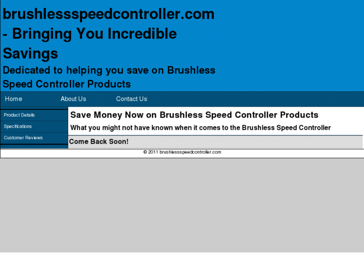 www.brushlessspeedcontroller.com