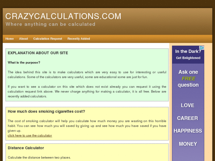 www.crazycalculations.com
