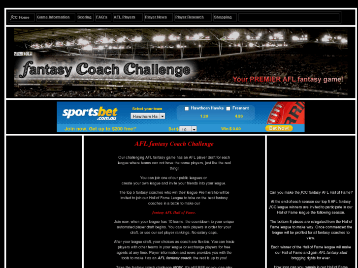 www.fantasycoachchallenge.com