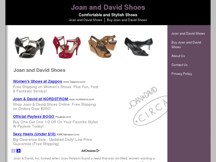 www.joananddavidshoes.net