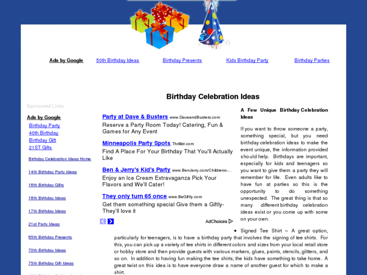 www.birthdaycelebrationideas.net