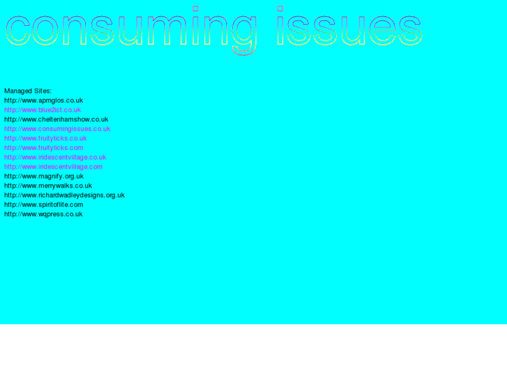 www.consumingissues.co.uk
