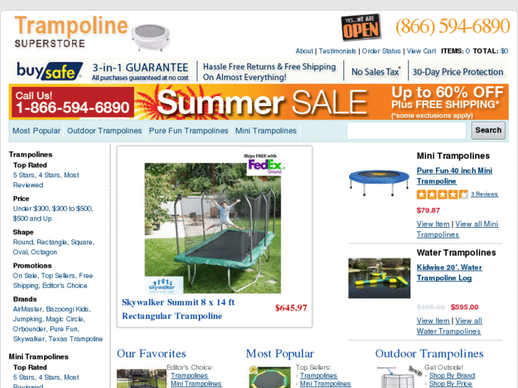 www.mini-trampoline-superstore.com