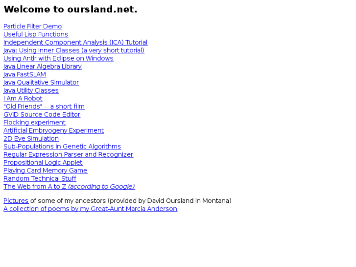 www.oursland.net