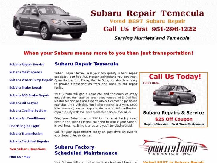 www.subarurepairtemecula.com