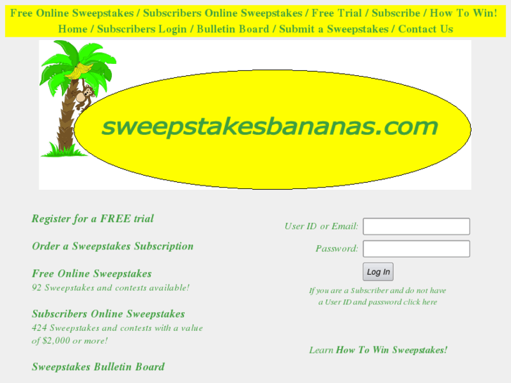 www.sweepstakesbananas.com