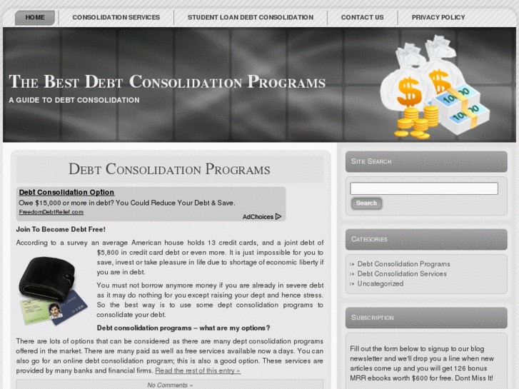 www.thebestdebtconsolidationprograms.com