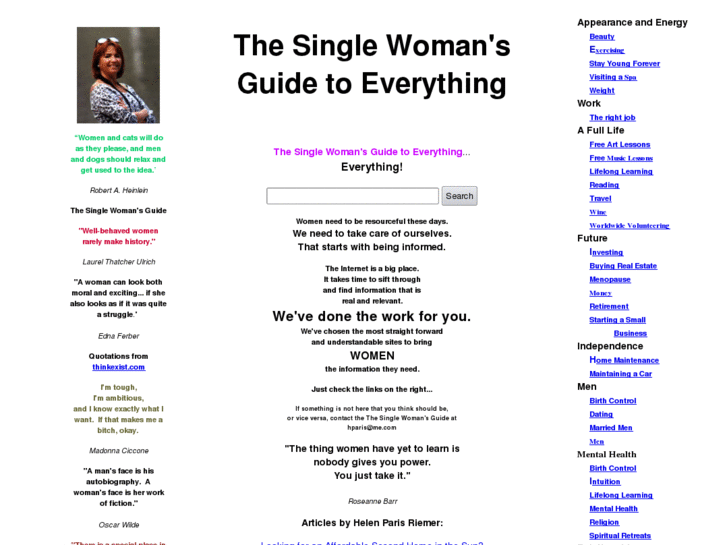 www.thesinglewomansguide.com