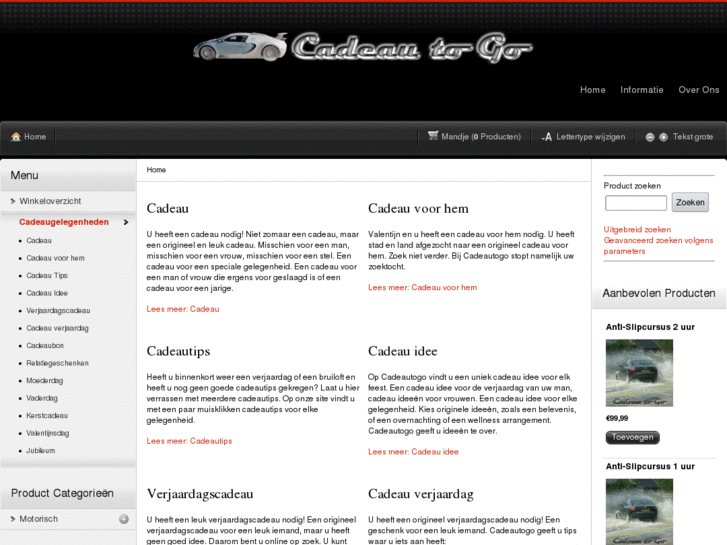 www.cadeautogo.nl